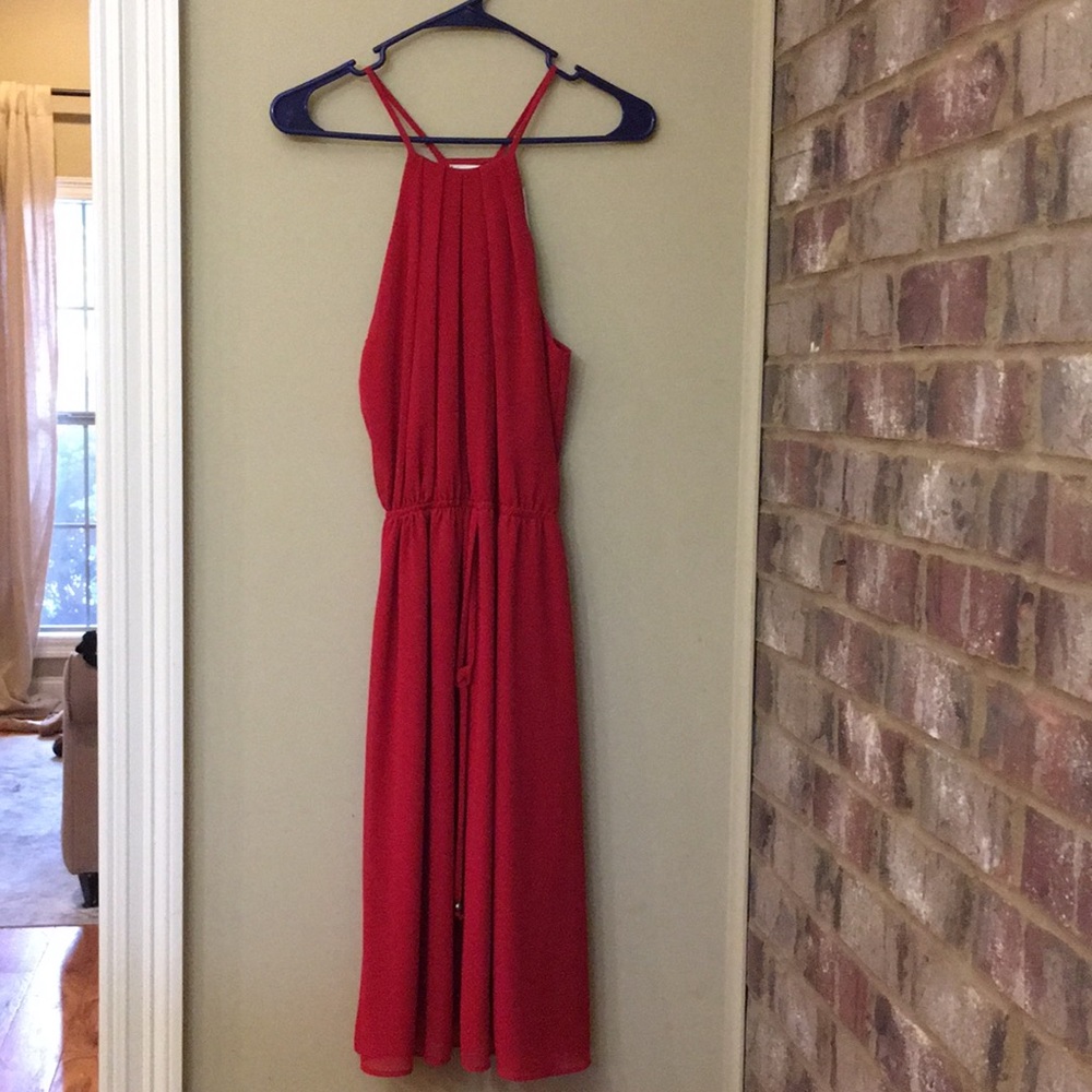 Red Soprano Midi Dress